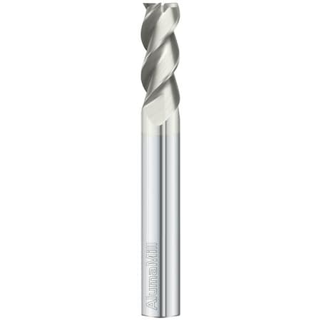 Fullerton Tool 3-Flute - 36 Degree Helix - 3835 AlumaMill HP End Mills, FC19, RH Spiral, Square, Extra-Long, 1 38215
